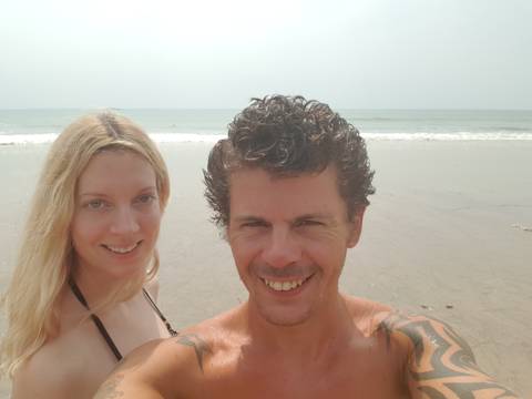 Hanging Out At The Beach With Partner In Crime