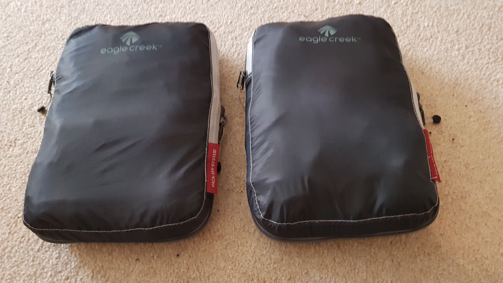 Two Eagle Creek compression packing cubes