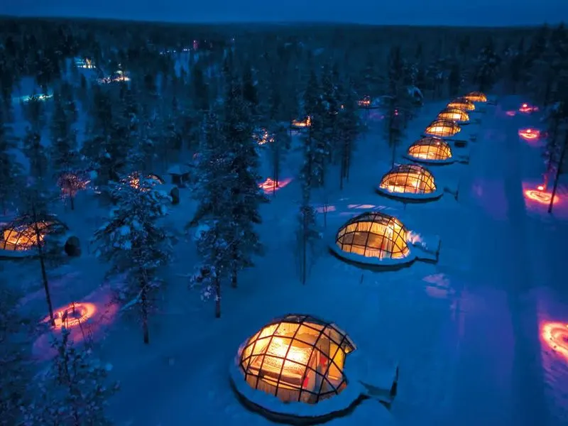 Sleep In A Glass Igloo Under The Northern Lights