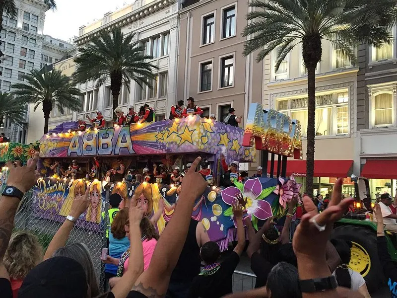 Party At Mardi Gras In New Orleans