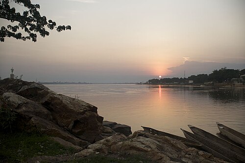 Watch the river at sunset