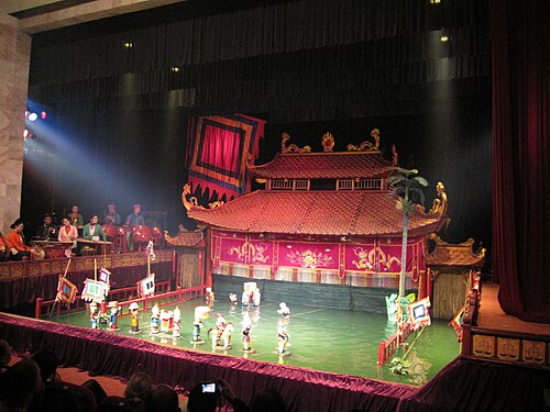 Water puppet show