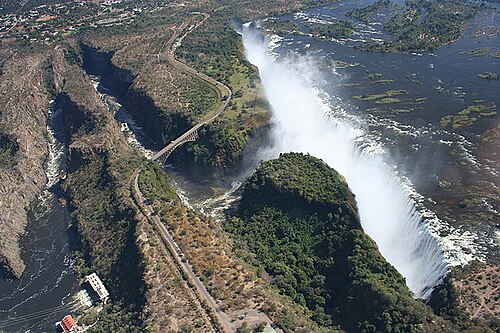 Flight over the falls