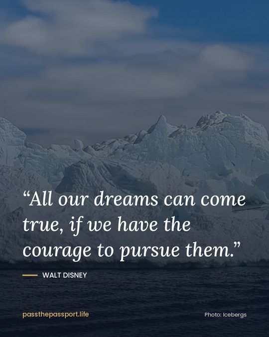 “All our dreams can come true, if we have the courage to pursue them.” — Walt Disney