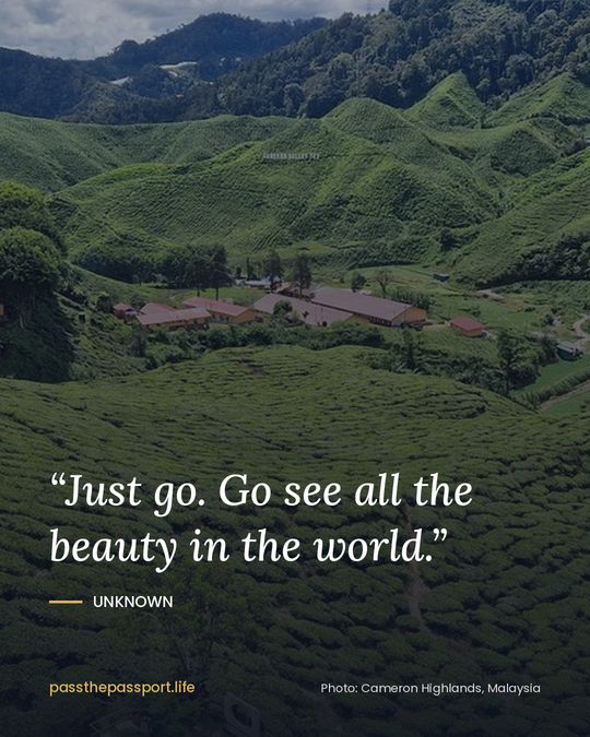 “Just go. Go see all the beauty in the world.” — Unknown