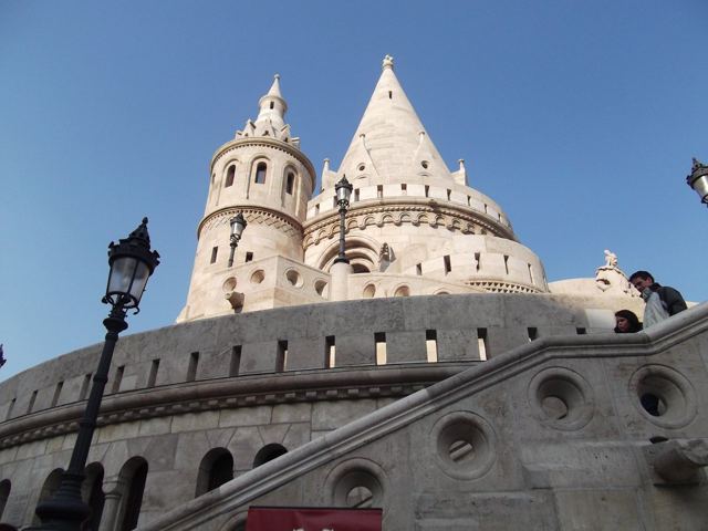 The turrets of Fisherman's Bastion in Budapest.
